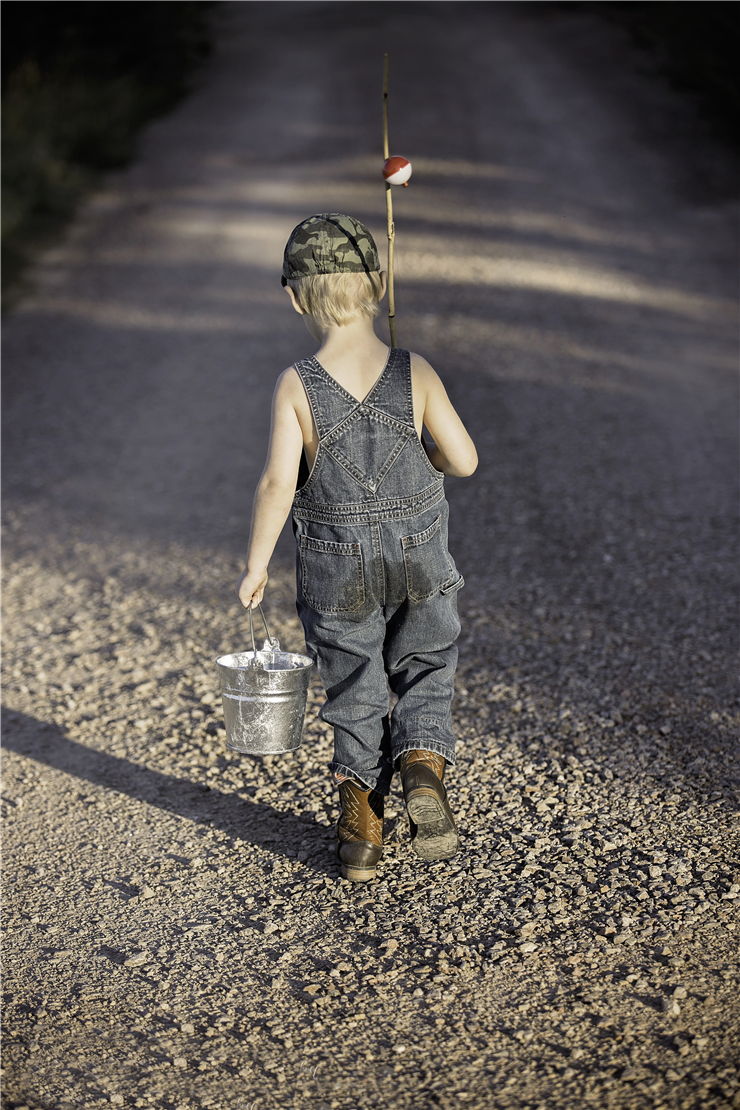 Picture Of Boy With Fishing Rod