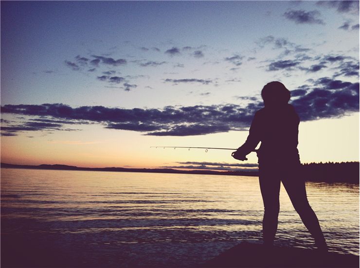 Picture Of Fisherman Silhouette