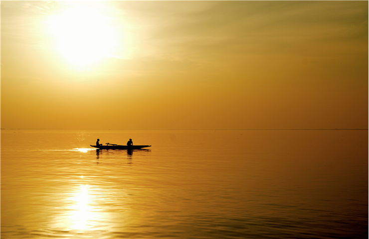 Picture Of Fishing At Evening