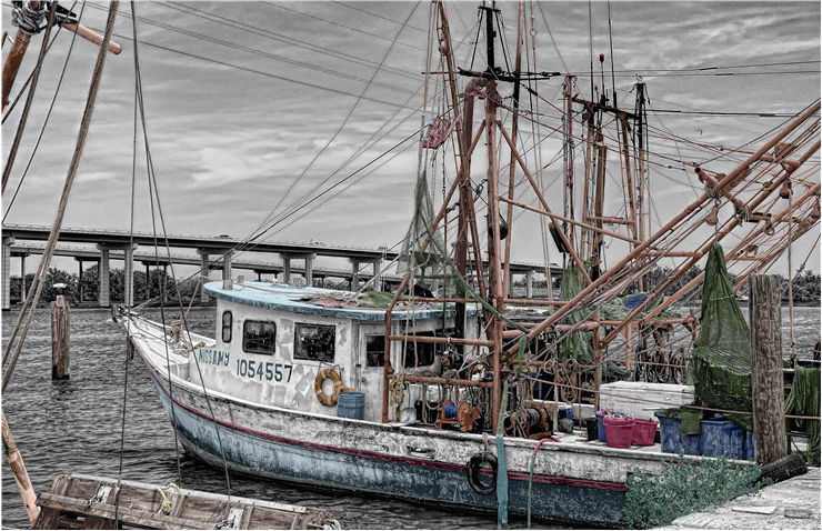 Picture Of Fishing Boat At Harbor
