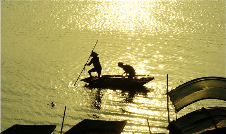 Picture Of Fishing From The Boat